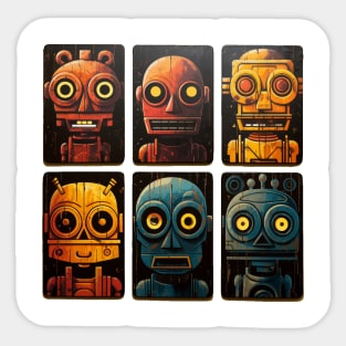 Charming Robots Sticker